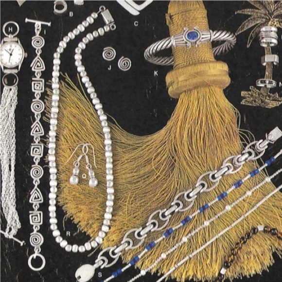 Silpada Vintage Very Rare Sterling Silver Geometric Shapes Toggle Clasp Bracelet - Picture 14 of 14